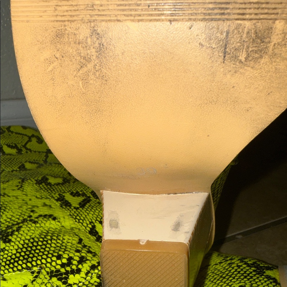 Neon Snake Print Knee-High Boots - Picture 6 of 6